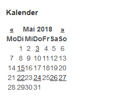 Fehlerhafte Formatierung